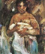 Lovis Corinth Madchen, sich entkleidend painting